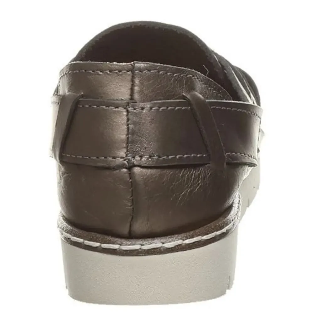 BEARPAW Lena Women's Leather Huaraches Sandal Lena Gunmetal Size 12 NEW - Picture 5 of 5